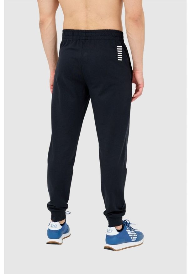 EA7 Emporio Armani - EA7 Dres męski z bluzą z kapturem, Rozmiar S. Kolor: niebieski. Materiał: dresówka