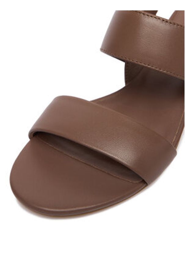 Gino Rossi - GINO ROSSI Sandały C-LP355740-1 Brązowy. Kolor: brązowy. Materiał: skóra