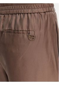 Marella Spodnie materiałowe Quiz 2613131105 Brązowy Relaxed Fit. Kolor: brązowy. Materiał: jedwab #5