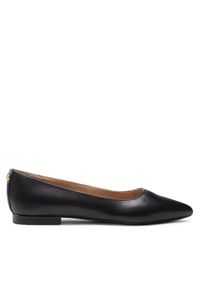Lauren Ralph Lauren - LAUREN RALPH LAUREN Baleriny Londyn 802862706001 Czarny. Kolor: czarny. Materiał: skóra