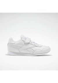 Buty do chodzenia dla dzieci Reebok Royal Cljog 30 1V. Zapięcie: rzepy. Kolor: biały. Materiał: materiał, syntetyk, tkanina. Szerokość cholewki: normalna. Model: Reebok Royal. Sport: turystyka piesza
