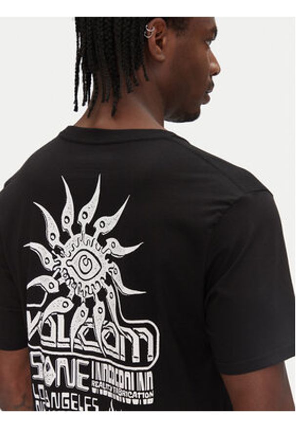 Volcom T-Shirt Realityfab A3512555 Czarny Loose Fit. Kolor: czarny. Materiał: bawełna