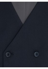 Pako Lorente - PAKO LORENTE – Granatowa dwurzędowa kamizelka męska. Okazja: na studniówkę. Kolor: niebieski, czarny. Materiał: poliester, elastan, wiskoza. Styl: elegancki, młodzieżowy #3