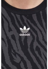 adidas Originals t-shirt bawełniany kolor czarny. Kolor: czarny. Materiał: bawełna. Długość rękawa: krótki rękaw. Długość: krótkie. Styl: klasyczny #6