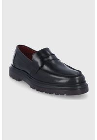 GANT - Gant Mokasyny skórzane Beaumont męskie kolor czarny. Nosek buta: okrągły. Kolor: czarny. Materiał: skóra