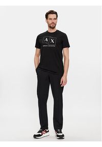 Armani Exchange T-Shirt 3DZTAD ZJ9AZ 1200 Czarny Regular Fit. Kolor: czarny. Materiał: bawełna #4