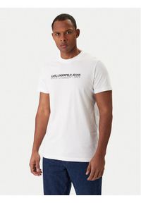 Karl Lagerfeld Jeans T-Shirt B1M17063 Biały Regular Fit. Kolor: biały. Materiał: bawełna #1