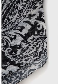 Lauren Ralph Lauren Szal damski kolor czarny wzorzysty. Kolor: czarny. Materiał: poliester, tkanina