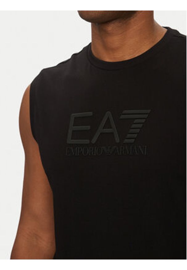 EA7 Emporio Armani Tank top 7M000223 AF10375 UC001 Czarny Regular Fit. Kolor: czarny. Materiał: bawełna
