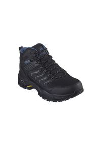 skechers - Buty Skechers Trekkings Arch Fit Dawson Raveno, Mężczyźni. Kolor: czarny, niebieski, wielokolorowy. Materiał: materiał, syntetyk, tkanina, skóra #1