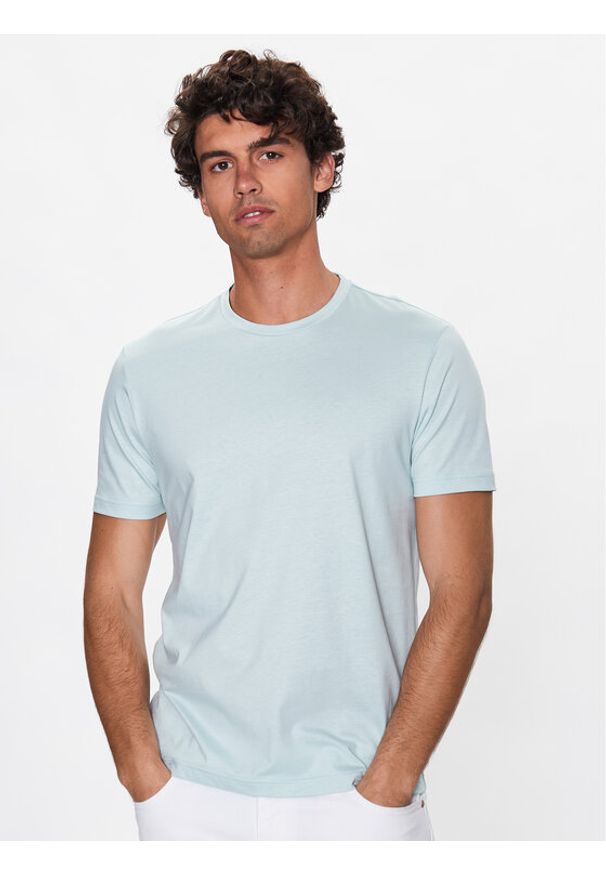Calvin Klein T-Shirt Smooth K10K110589 Zielony Regular Fit. Kolor: zielony. Materiał: bawełna