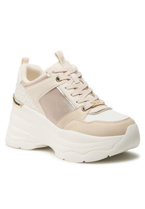 Aldo Sneakersy Iconimax 13542989 Beżowy. Kolor: beżowy. Materiał: skóra