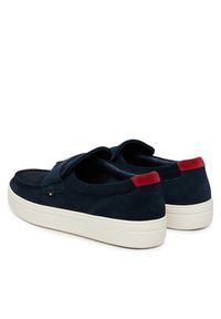 TOMMY HILFIGER - Tommy Hilfiger Półbuty Modern Light Hybrid Suede Loafer FM0FM05786 Granatowy. Kolor: niebieski. Materiał: zamsz, skóra #2