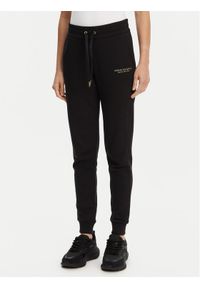 Armani Exchange Spodnie dresowe 8NYPBA YJE5Z 52AK Czarny Regular Fit. Kolor: czarny. Materiał: bawełna, syntetyk
