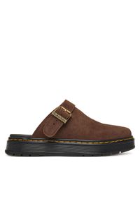 Dr. Martens Klapki Brookline DM40666202 Brązowy. Kolor: brązowy. Materiał: skóra, zamsz #1