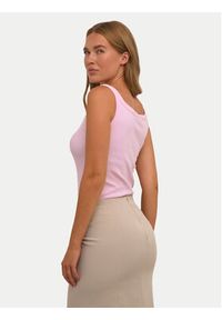 Kaffe Top Carna 10507348 Różowy Shaped Fit. Kolor: różowy. Materiał: bawełna