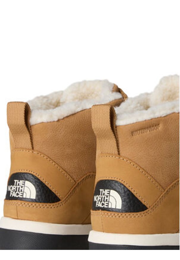 The North Face Śniegowce Sierra Mid Lace Wp NF0A4T3XKOM Brązowy. Kolor: brązowy. Materiał: nubuk, skóra