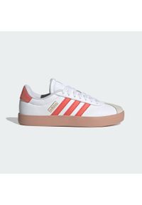 Adidas - Buty VL Court 3.0. Kolor: wielokolorowy, czerwony, żółty, biały. Materiał: skóra, syntetyk. Sport: turystyka piesza #2