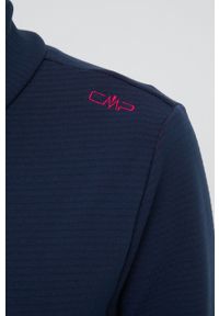 CMP bluza sportowa damska kolor granatowy gładka. Kolor: niebieski. Materiał: włókno, materiał. Wzór: gładki. Styl: sportowy