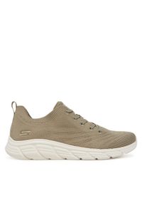 skechers - Skechers Sneakersy Bobs B Flex Lo-Graceful Stride 117591/OLV Khaki. Kolor: brązowy. Materiał: materiał #1