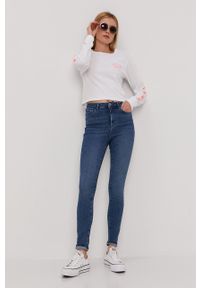 Vero Moda Jeansy damskie high waist. Stan: podwyższony. Kolor: niebieski #3
