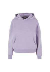 Bluza damska z kapturem Urban Classics Cozy Oversize. Typ kołnierza: kaptur. Kolor: fioletowy. Materiał: poliester, bawełna #1