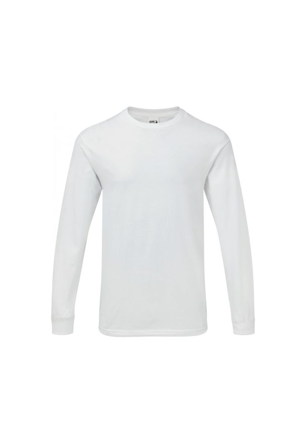 GILDAN - Koszulka z długim rękawem Gildan Hammer. Kolor: biały. Długość rękawa: długi rękaw. Długość: długie
