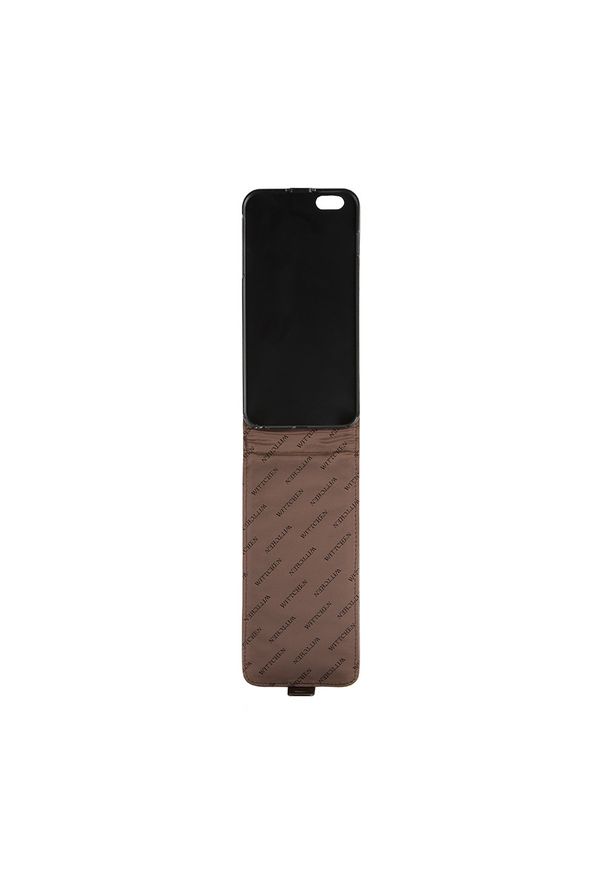 Wittchen - Etui na iPhone 6 Plus skórzane. Kolor: brązowy. Materiał: skóra