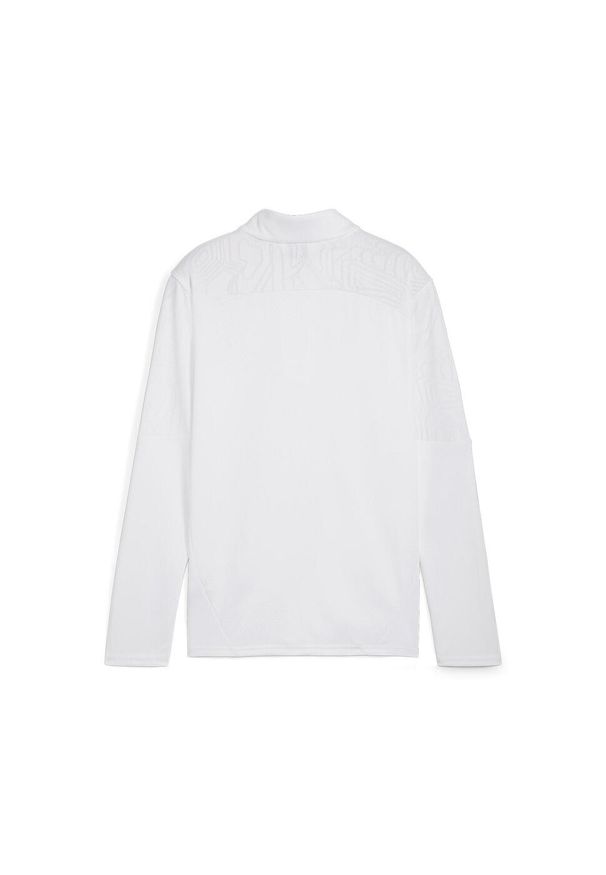 Puma - Młodzieżowa bluza treningowa z zamkiem 1/4 Valencia CF PUMA White. Kolor: biały. Sport: piłka nożna