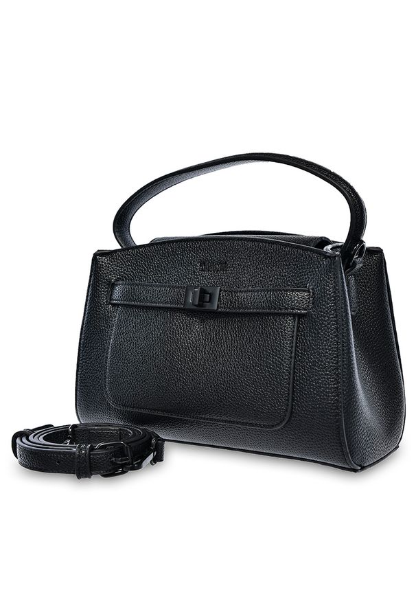 Big-Star - Czarny Kuferek Big Star Elegancka Torebka Damska. Kolor: czarny. Styl: elegancki