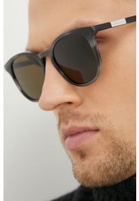 Gucci okulary przeciwsłoneczne męskie kolor szary. Kształt: okrągłe. Kolor: szary #2