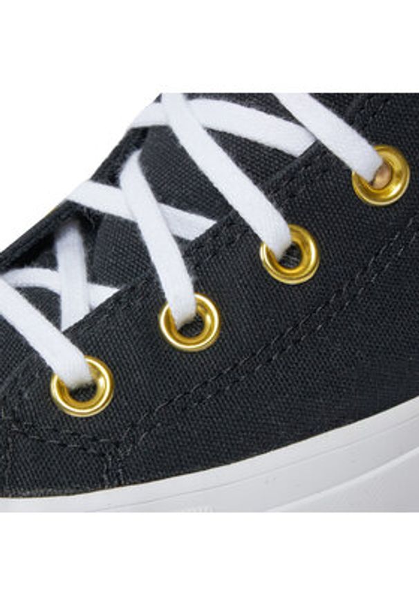Converse Trampki Chuck Taylor All Star Lift Platform Star Studded A05453C Czarny. Kolor: czarny. Materiał: materiał. Obcas: na platformie