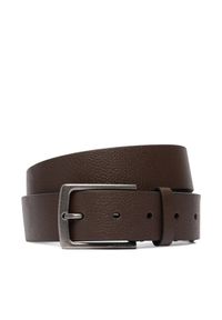 Calvin Klein Pasek Casual Pin Buckle Pebble 35Mm LV04D7095G Brązowy. Kolor: brązowy. Materiał: skóra. Styl: casual #1