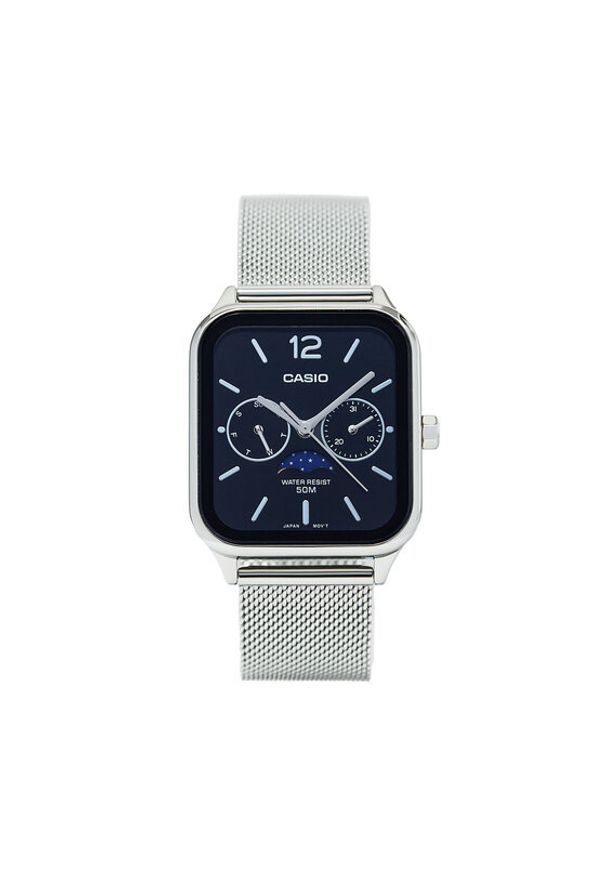 Casio Zegarek Classic MTP-M305M-1AVER Srebrny. Kolor: srebrny