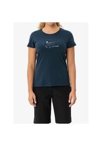 Koszulka z nadrukiem damska Vaude Cyclist T-Shirt V. Kolor: zielony. Wzór: nadruk