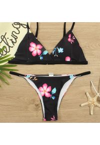 Intica - Dwuczęściowe bikini usztywniane na plażę i basen Jamee. Kolor: czarny. Materiał: materiał. Długość: długie