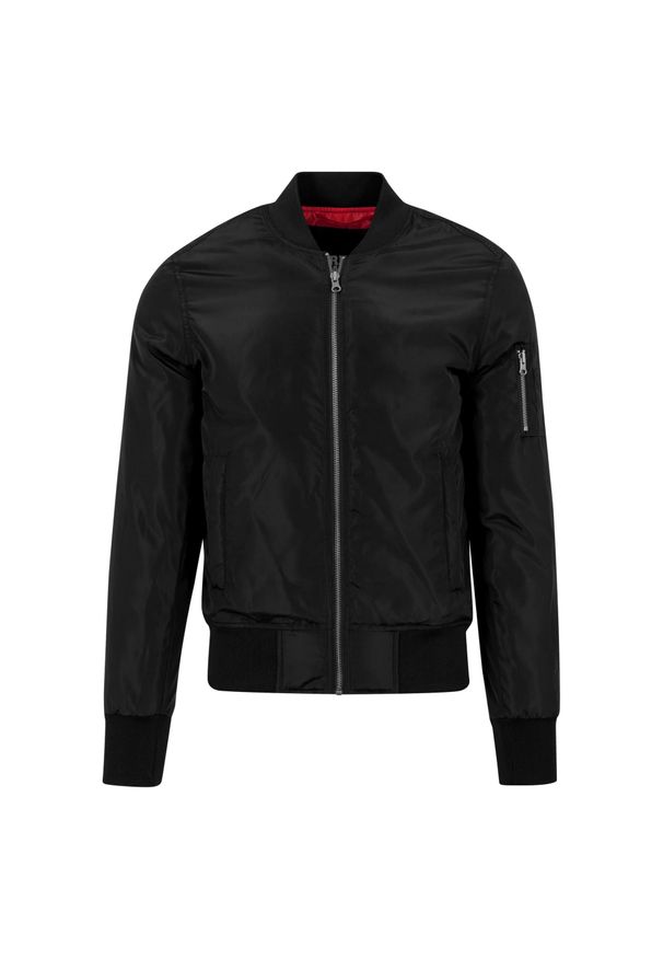 Urban Classics - Kurtka Bomberka Męska Jeden Kolor. Kolor: czarny. Sport: turystyka piesza
