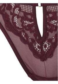 Hunkemöller Stringi 302380 Bordowy. Kolor: czerwony. Materiał: syntetyk #3