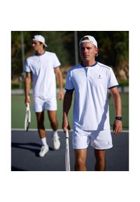 NORDICDOTS - Koszulka polo męska Pro Flex. Typ kołnierza: polo. Kolor: biały #1