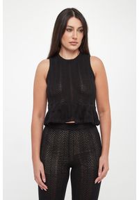 Twinset Milano - Top damski ażurowy TWINSET. Wzór: ażurowy #2