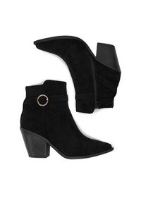 DeeZee Botki 3030 Czarny. Kolor: czarny. Materiał: materiał #2
