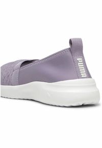 Puma - Wsuwane damskie buty sportowe Adelina PUMA Pale Plum Feather Gray White Purple. Zapięcie: bez zapięcia. Kolor: biały, wielokolorowy, fioletowy, szary