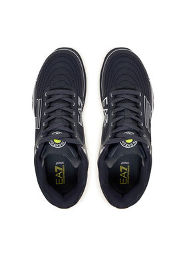 EA7 Emporio Armani Sneakersy X8X242 XK438 MZ069 Niebieski. Kolor: niebieski. Materiał: materiał