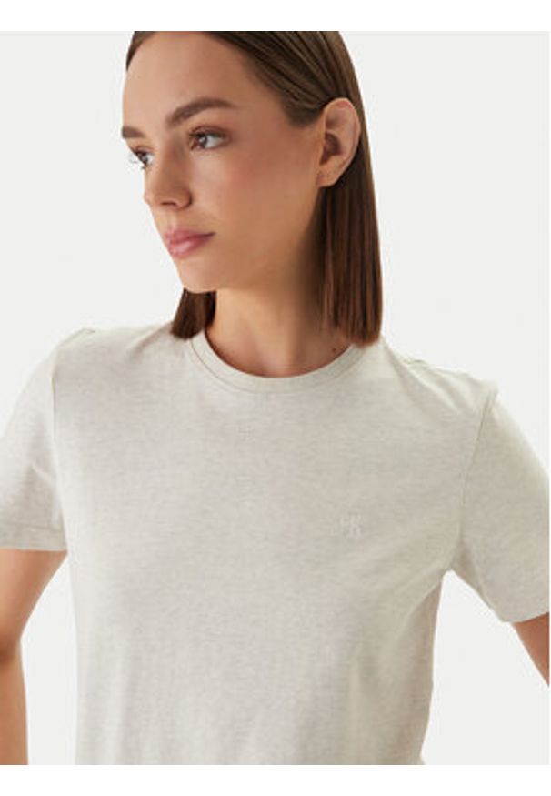 Calvin Klein Jeans T-Shirt Monogram LV047B224G Szary Regular Fit. Kolor: szary. Materiał: bawełna