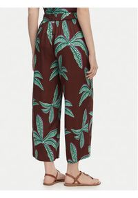 LOLA CASADEMUNT Spodnie materiałowe LS2614055 Brązowy Relaxed Fit. Kolor: brązowy. Materiał: wiskoza #5