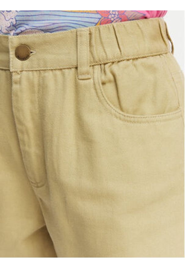 Billabong Szorty jeansowe Little Sister EBJDS00103 Zielony jasny Relaxed Fit. Kolor: zielony. Materiał: bawełna