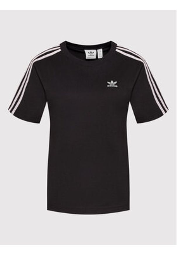 Adidas - adidas T-Shirt HF7533 Czarny Regular Fit. Kolor: czarny. Materiał: bawełna