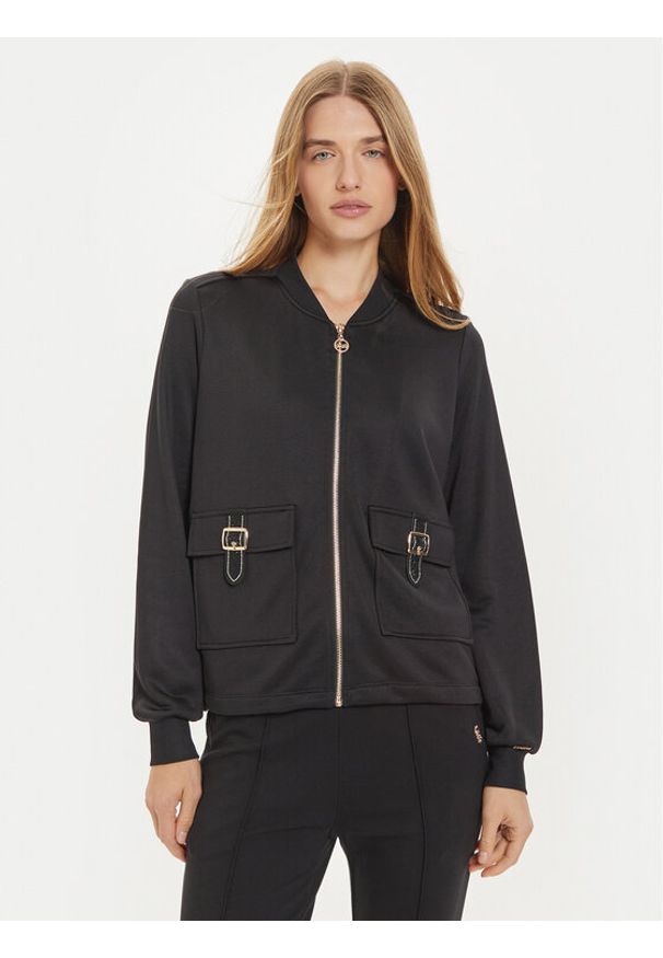 Liu Jo Sport Bluza TF4147 F0778 Czarny Regular Fit. Kolor: czarny. Materiał: bawełna, syntetyk. Styl: sportowy