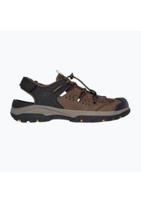 skechers - ały męskie SKECHERS Tresmen Menard. Kolor: brązowy