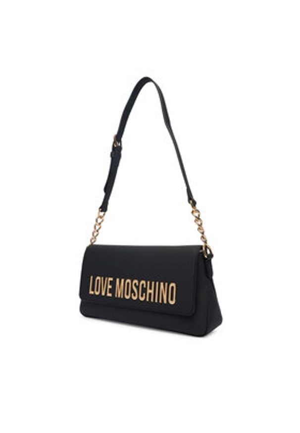 Love Moschino - LOVE MOSCHINO Torebka JC4109PP1OKD0000 Czarny. Kolor: czarny. Materiał: skórzane